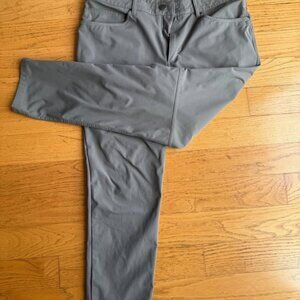 Lululemon ABC Slim-Fit 5 Pocket Pant 34W X 30L Warpstreme (Grey Sage)